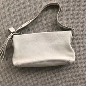 Coach East West White Leather Legacy Duffle Bag